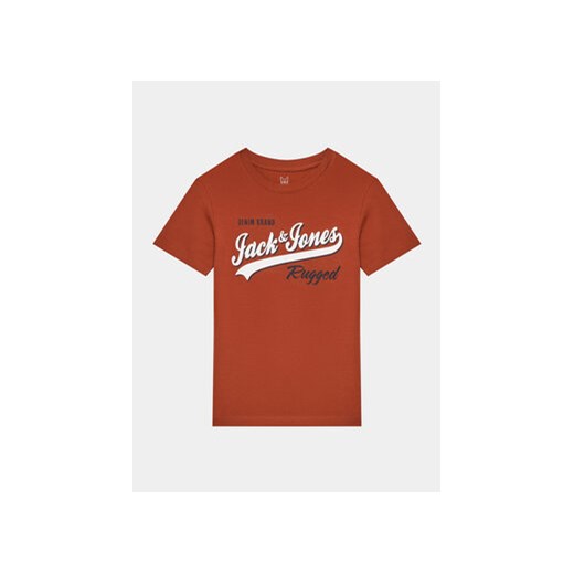 Jack&Jones Junior T-Shirt 12237367 Czerwony Regular Fit ze sklepu MODIVO w kategorii T-shirty chłopięce - zdjęcie 169529516