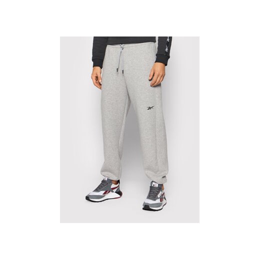 Reebok Spodnie dresowe DreamBlend GJ6438 Szary Relaxed Fit Reebok L okazja MODIVO