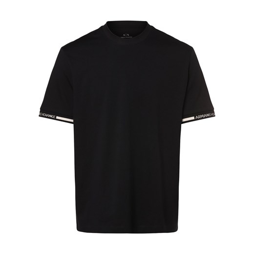 Armani Exchange Koszulka męska Mężczyźni Bawełna granatowy jednolity ze sklepu vangraaf w kategorii T-shirty męskie - zdjęcie 169530079