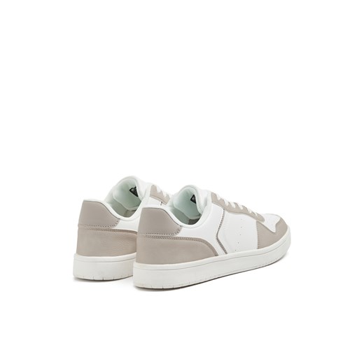 Cropp - Biało-beżowe sneakersy - kremowy Cropp 38 Cropp