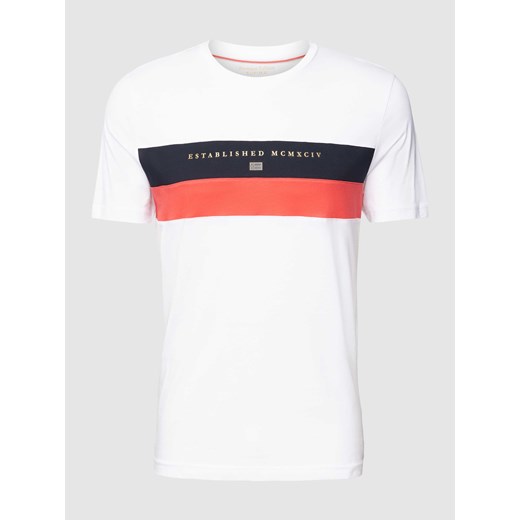 T-shirt z paskami w kontrastowym kolorze ze sklepu Peek&Cloppenburg  w kategorii T-shirty męskie - zdjęcie 169534007