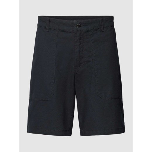 Bermudy o kroju straight leg w jednolitym kolorze ze sklepu Peek&Cloppenburg  w kategorii Spodenki męskie - zdjęcie 169534019