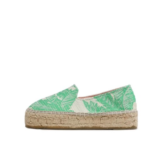 Manebi Espadryle Cotton Jaquard Double Sole Espadrilles G 4.8 D0 Zielony Manebi 35 MODIVO