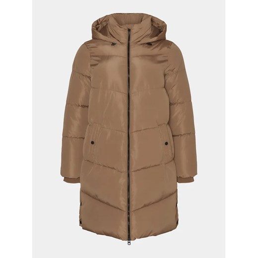 Vero Moda Curve Kurtka puchowa 10297304 Brązowy Regular Fit 48 okazja MODIVO