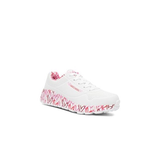 Buty sportowe dziecięce Skechers sznurowane białe 