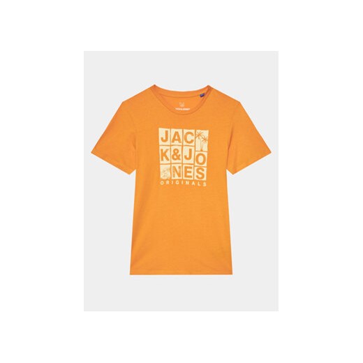 Jack&Jones Junior T-Shirt 12239435 Pomarańczowy Standard Fit ze sklepu MODIVO w kategorii T-shirty chłopięce - zdjęcie 169536438