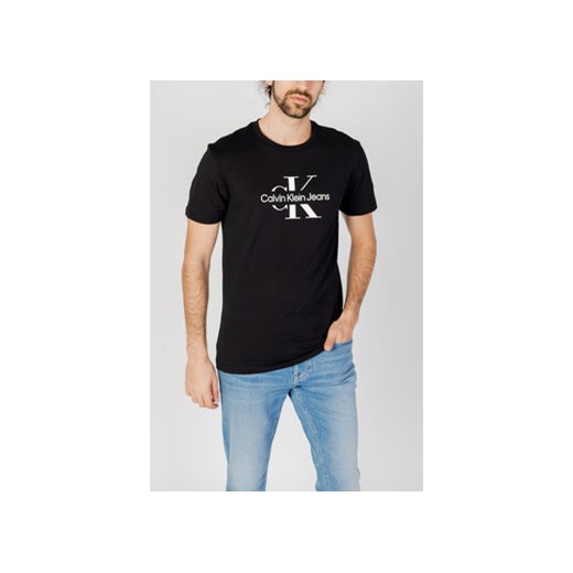 Calvin Klein Jeans T-Shirt Distrupted J30J325190 Czarny Regular Fit XL MODIVO