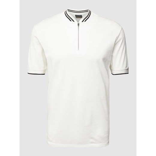 Koszulka polo o kroju slim fit z paskami w kontrastowym kolorze ze sklepu Peek&Cloppenburg  w kategorii T-shirty męskie - zdjęcie 169540617