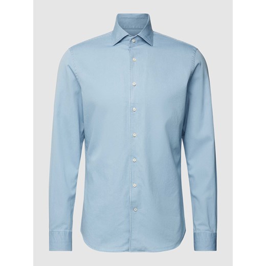 Koszula biznesowa o kroju slim fit z kołnierzykiem typu kent ze sklepu Peek&Cloppenburg  w kategorii Koszule męskie - zdjęcie 169540799