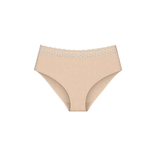 Triumph figi damskie z wysokim stanem Feel of Modal Midi 10214399, Kolor jasnobeżowy, Rozmiar L, Triumph ze sklepu Intymna w kategorii Majtki damskie - zdjęcie 169540816