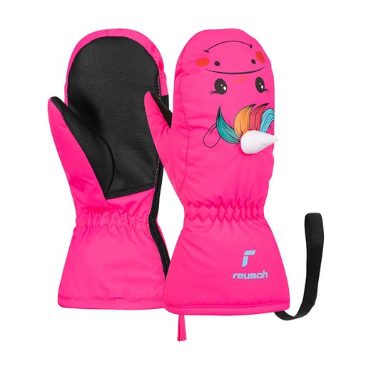 Reusch Rękawiczki narciarskie &quot;Sweety Mitten&quot; w kolorze różowo-czarnym ze sklepu Limango Polska w kategorii Rękawiczki dziecięce - zdjęcie 169540987