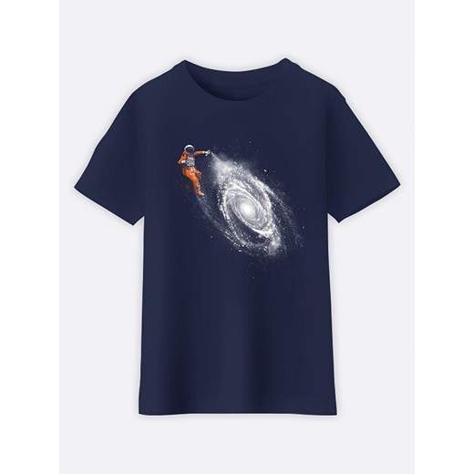 WOOOP Koszulka &quot;Space art&quot; w kolorze granatowym ze sklepu Limango Polska w kategorii T-shirty chłopięce - zdjęcie 169541099