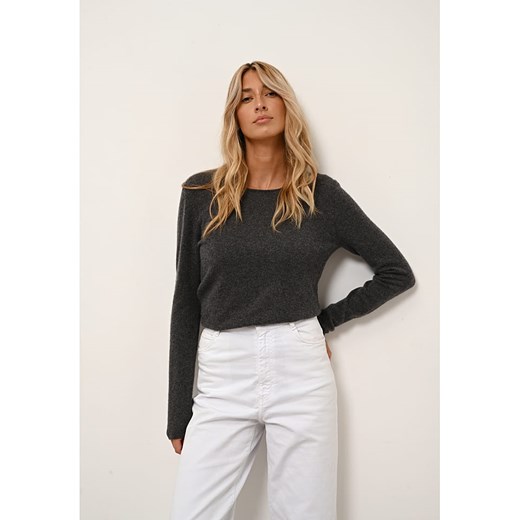 Just Cashmere Kaszmirowy sweter &quot;Vivian&quot; w kolorze antracytowym ze sklepu Limango Polska w kategorii Swetry damskie - zdjęcie 169541116