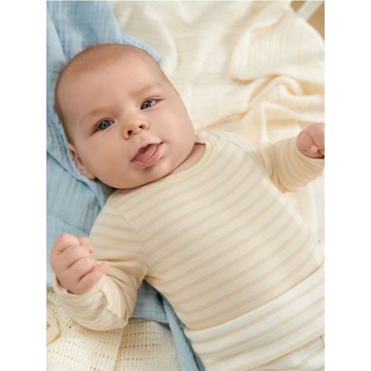 Sinsay - Body - kremowy ze sklepu Sinsay w kategorii Body niemowlęce - zdjęcie 169543185