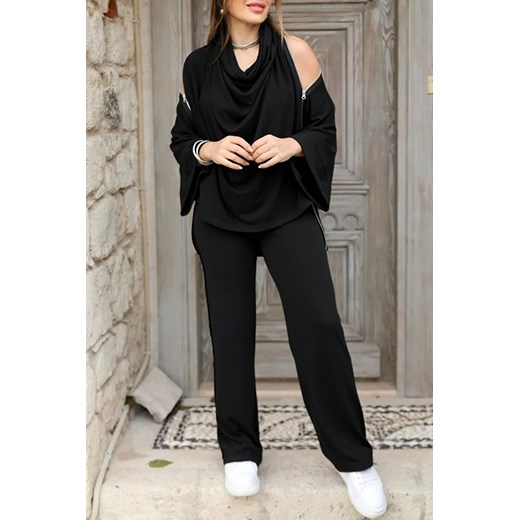 KOmplet MENILSA BLACK ze sklepu Ivet Shop w kategorii Komplety i garnitury damskie - zdjęcie 169543448