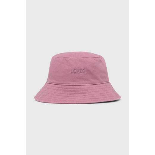 Levi&apos;s kapelusz bawełniany kolor różowy bawełniany S ANSWEAR.com