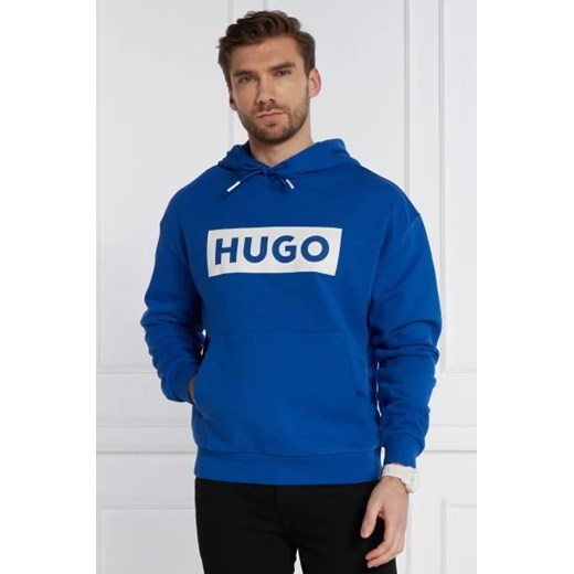 Bluza męska Hugo Blue z napisami 