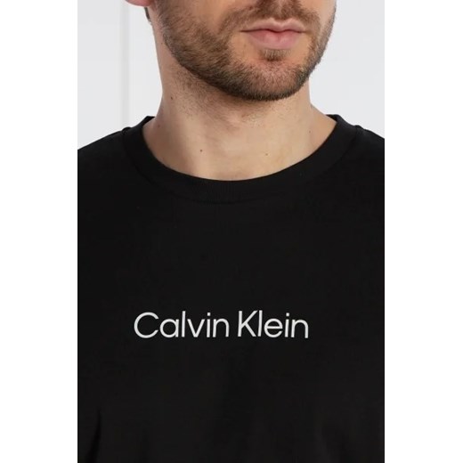 T-shirt męski Calvin Klein z napisami bawełniany 