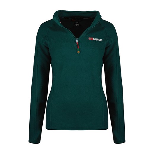 Geographical Norway Bluza polarowa &quot;Tug&quot; w kolorze ciemnozielonym ze sklepu Limango Polska w kategorii Bluzy damskie - zdjęcie 169553816