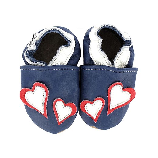 Hobea Skórzane buty niemowlęce w kolorze granatowym ze sklepu Limango Polska w kategorii Buciki niemowlęce - zdjęcie 169554096