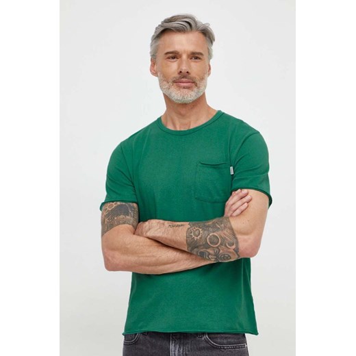 Pepe Jeans t-shirt bawełniany Single Carrinson męski kolor zielony gładki Pepe Jeans L ANSWEAR.com