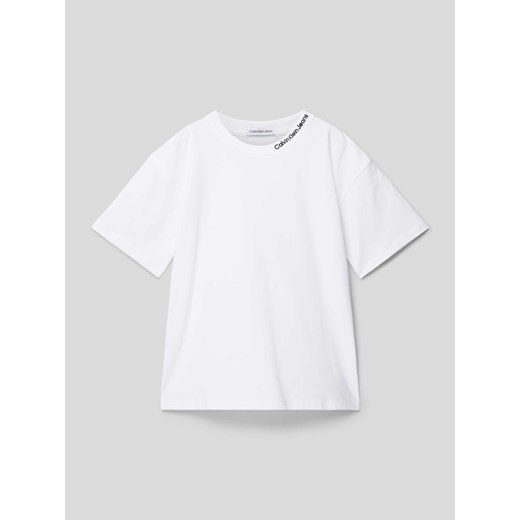 T-shirt z wyhaftowanym logo model ‘INTARSIA’ ze sklepu Peek&Cloppenburg  w kategorii T-shirty chłopięce - zdjęcie 169557526