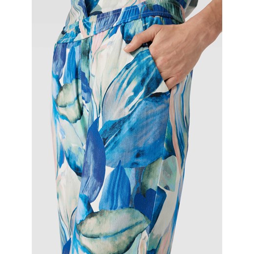 Spodnie materiałowe z prostą nogawką i kwiatowym wzorem ‘Summer’ Toni Dress 42 Peek&Cloppenburg 