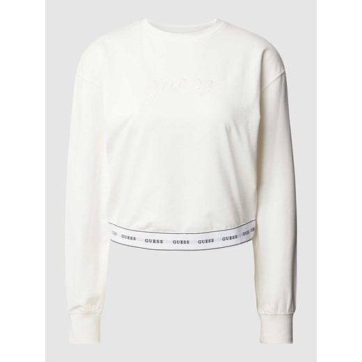 Bluza z elastycznym paskiem z logo model ‘CARRIE’ ze sklepu Peek&Cloppenburg  w kategorii Bluzy damskie - zdjęcie 169557909