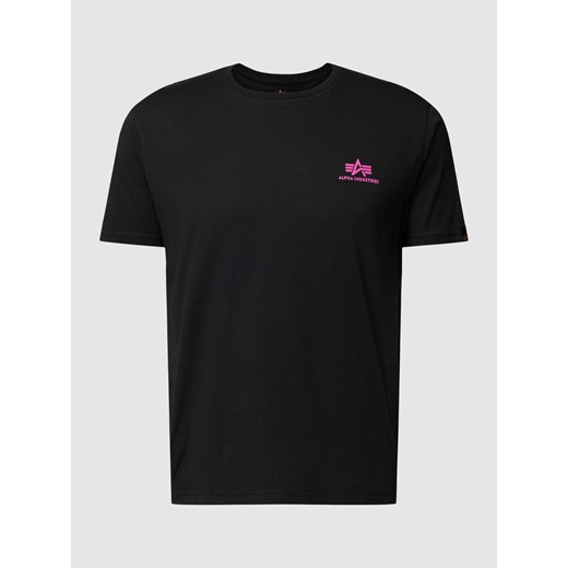 T-shirt męski Alpha Industries z krótkimi rękawami czarny 
