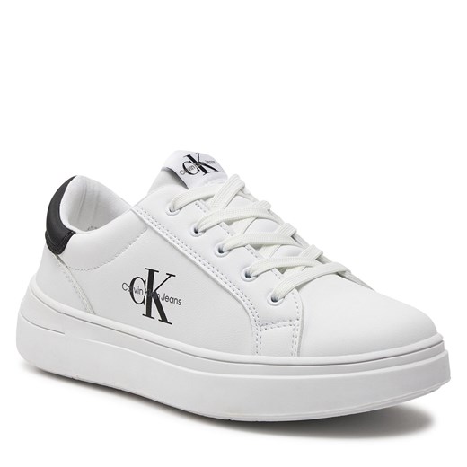 Sneakersy Calvin Klein Jeans V3X9-80876-1355 S White/Black X002 37 eobuwie.pl
