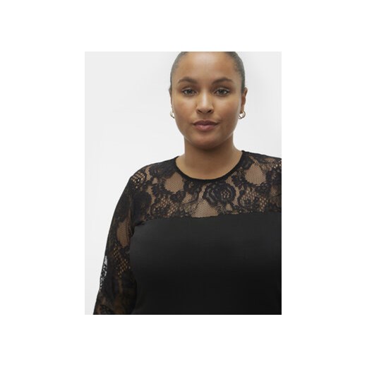 Vero Moda Curve Sukienka koktajlowa 10305860 Czarny Regular Fit 46_48 okazja MODIVO