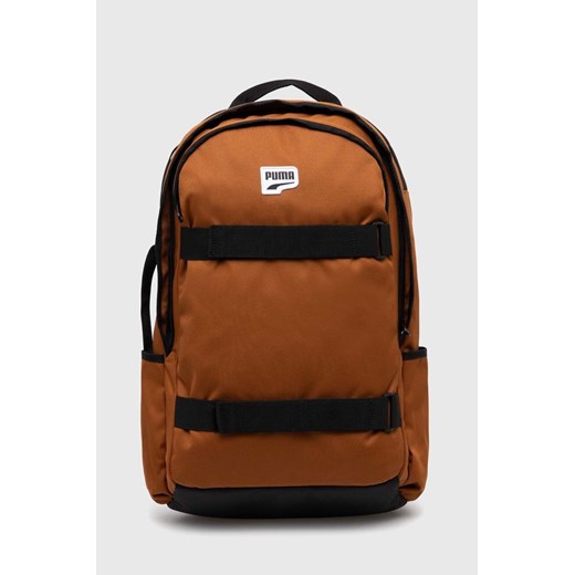 Puma plecak Downtown Backpack kolor brązowy duży gładki 902550 ze sklepu PRM w kategorii Plecaki - zdjęcie 169564629