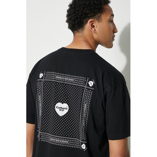 Carhartt WIP t-shirt bawełniany S/S Heart Bandana T-Shirt męski kolor czarny z XL PRM