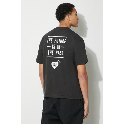 Human Made t-shirt bawełniany Pocket męski kolor czarny z nadrukiem HM27CS003 ze sklepu PRM w kategorii T-shirty męskie - zdjęcie 169564709