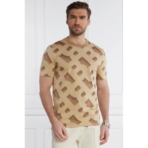 BOSS HUGO t-shirt męski młodzieżowy w nadruki z krótkim rękawem