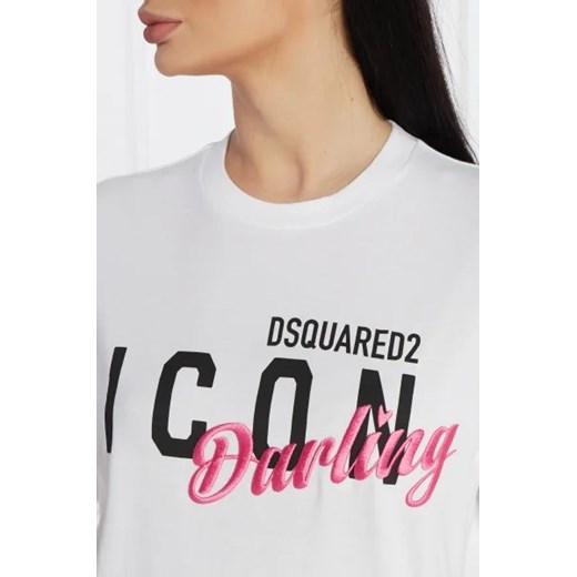 Bluzka damska Dsquared2 z bawełny 