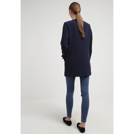Esprit Krótki płaszcz cinder blue zalando  długie