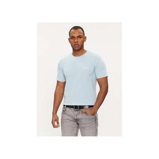 Guess T-Shirt Joe U4GM01 K6YW0 Niebieski Regular Fit ze sklepu MODIVO w kategorii T-shirty męskie - zdjęcie 169570419