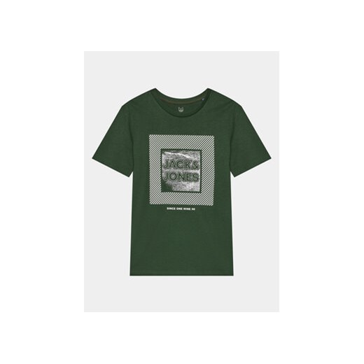 Jack&Jones Junior T-Shirt 12237030 Zielony Regular Fit ze sklepu MODIVO w kategorii T-shirty chłopięce - zdjęcie 169570429