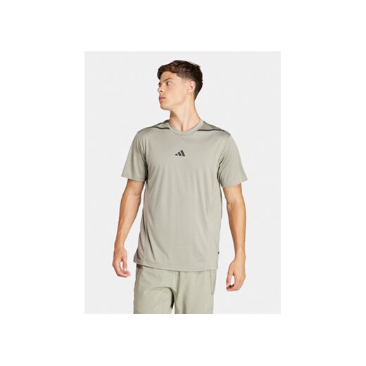 adidas Koszulka techniczna Designed for Training Adistrong IS3838 Zielony Slim Fit ze sklepu MODIVO w kategorii T-shirty męskie - zdjęcie 169570445