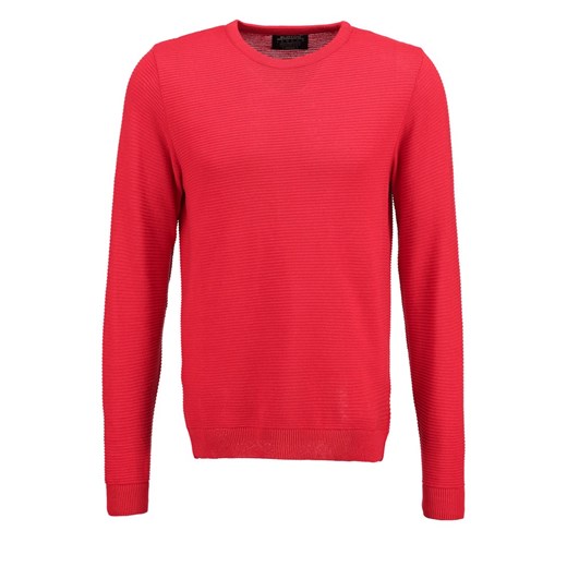 Burton Menswear London Sweter red zalando  abstrakcyjne wzory