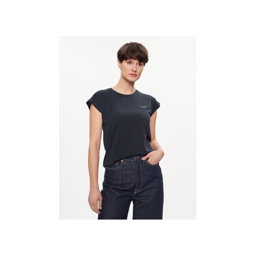 Pepe Jeans T-Shirt Lory PL505853 Granatowy Regular Fit ze sklepu MODIVO w kategorii Bluzki damskie - zdjęcie 169580657