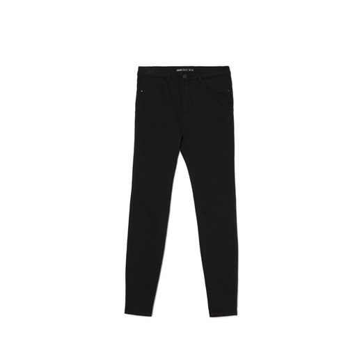 Cropp - Czarne jeansy skinny push up - czarny ze sklepu Cropp w kategorii Jeansy damskie - zdjęcie 169588585