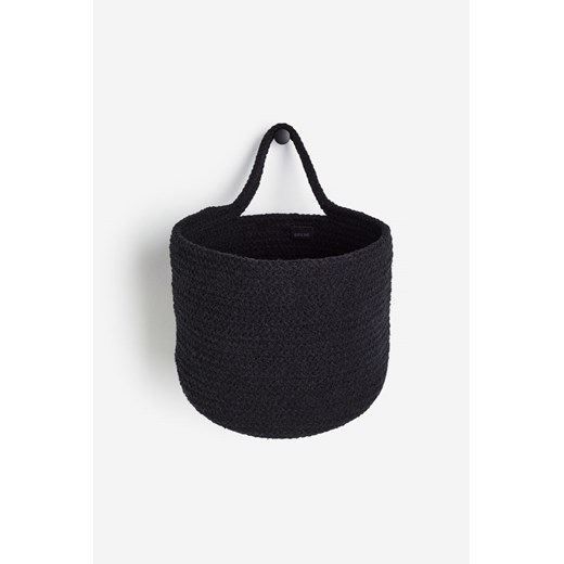 H & M - Bawełniany przybornik ścienny - Czarny H & M One Size H&M