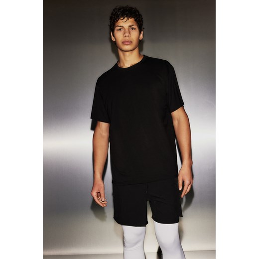H & M - Sportowy T-shirt DryMove Loose Fit - Czarny ze sklepu H&M w kategorii T-shirty męskie - zdjęcie 169590556