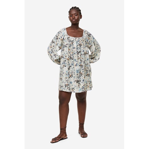 H & M - Sukienka oversize - Beżowy H & M S H&M