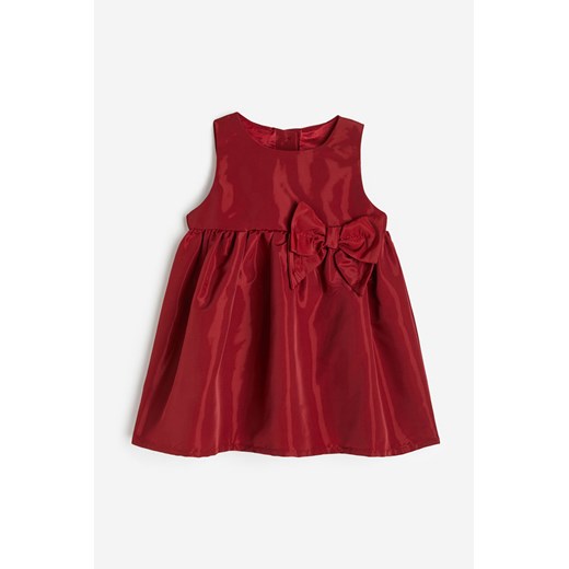 H & M - Sukienka z kokardą - Czerwony H & M 68 (4-6M) H&M
