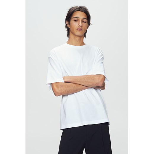 H & M - T-shirt Loose Fit - Biały ze sklepu H&M w kategorii Bluzki damskie - zdjęcie 169591658