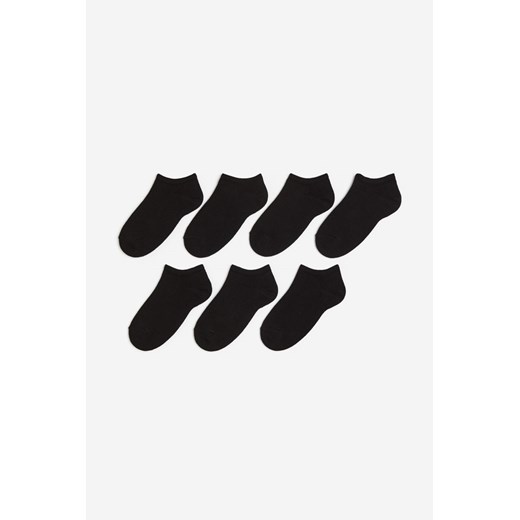 H & M - Krótkie skarpetki 7-pak - Czarny ze sklepu H&M w kategorii Skarpetki dziecięce - zdjęcie 169591807