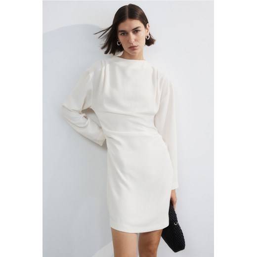 H & M - Drapowana sukienka - Beżowy ze sklepu H&M w kategorii Sukienki - zdjęcie 169592126